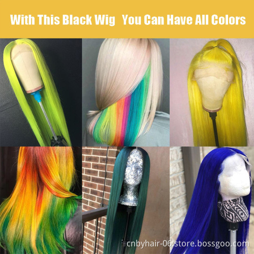 Wholesale 13X4 100% peruvian virgin loose wave preplucked bleached knots remy hair hd full lace closure human wig